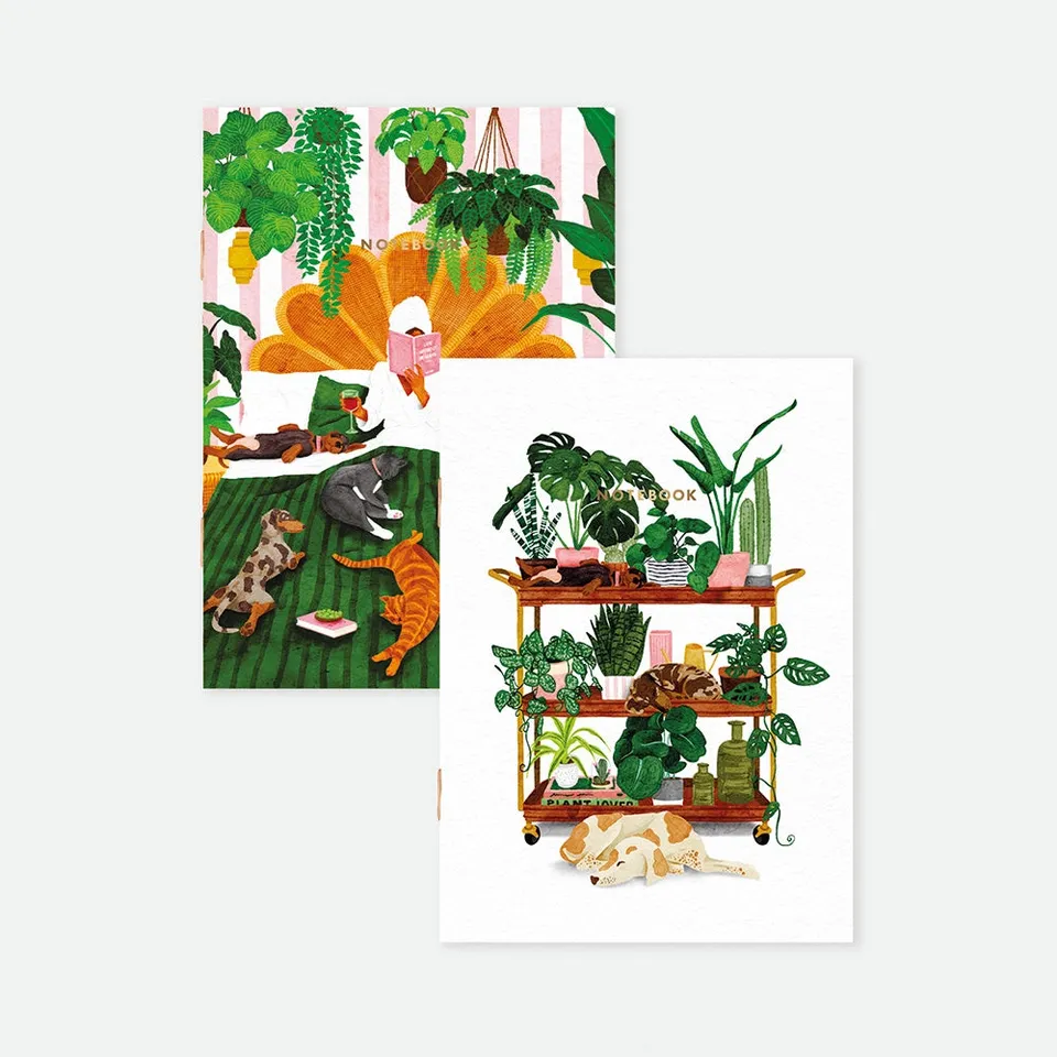 all-the-ways-to-say-life-with-pets-plants-duo-carnets-a6-dor-s image 1
