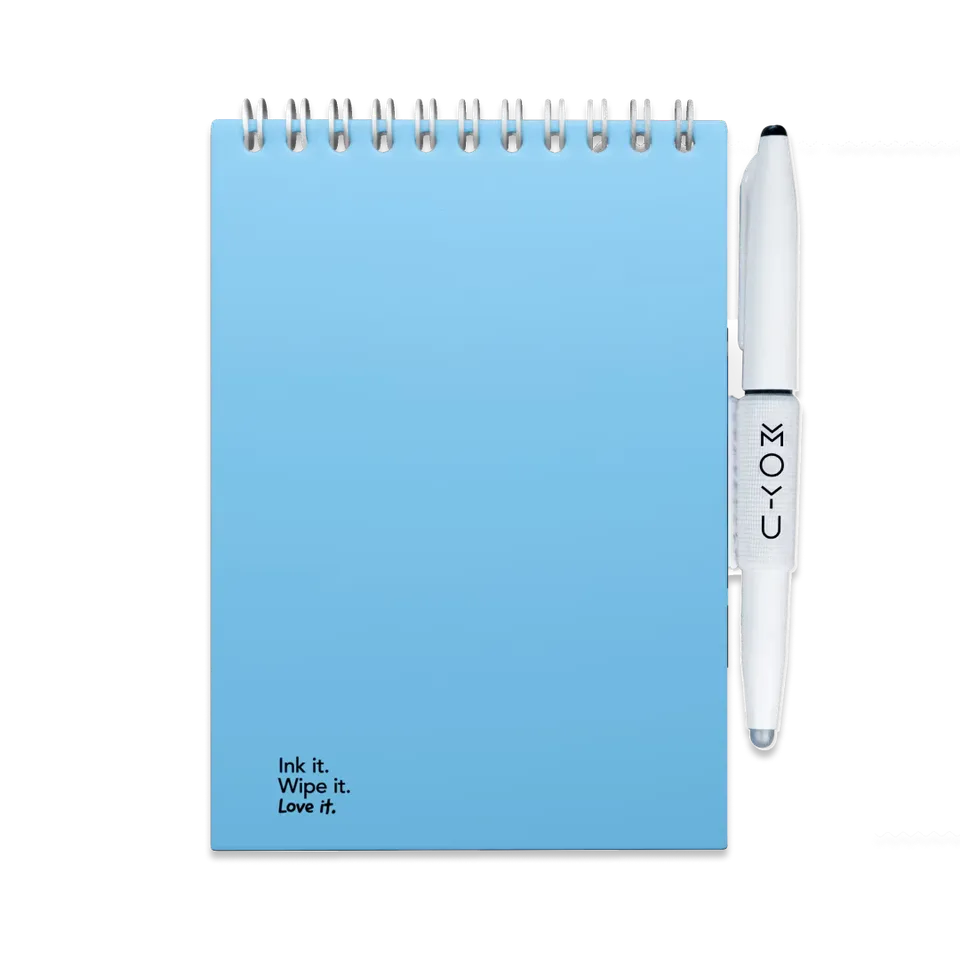 moyu-erasable-sky-blue-bloc-notes-effa-able-a6-bleu image 1