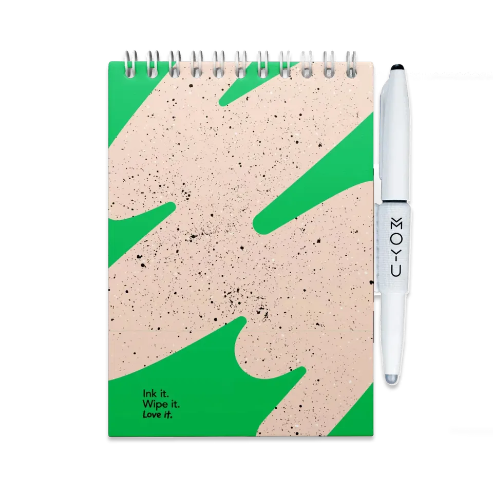 moyu-erasable-notebooks-flashy-moss-bloc-effa-able-a6-vert image 1