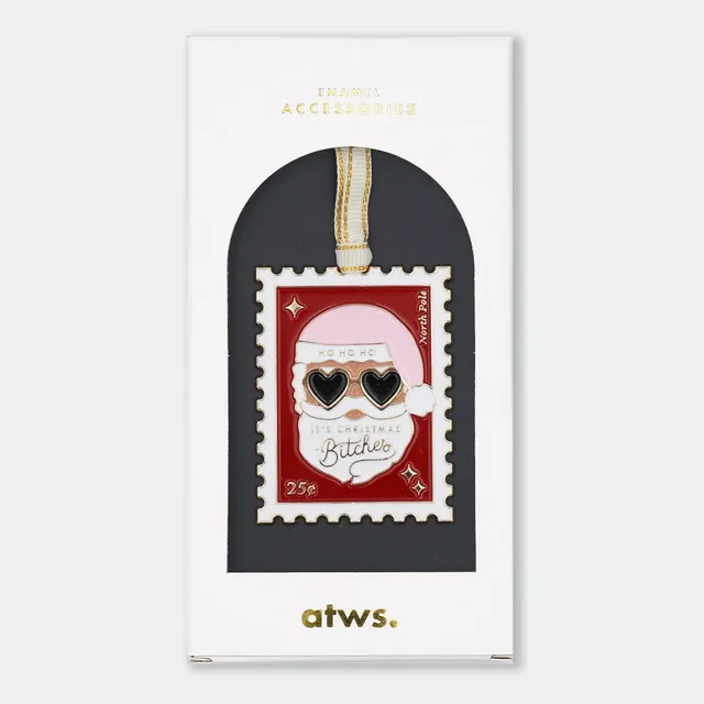 all-the-ways-to-say-christmas-b-tches-ornement-sapin-timbre-dor image 1