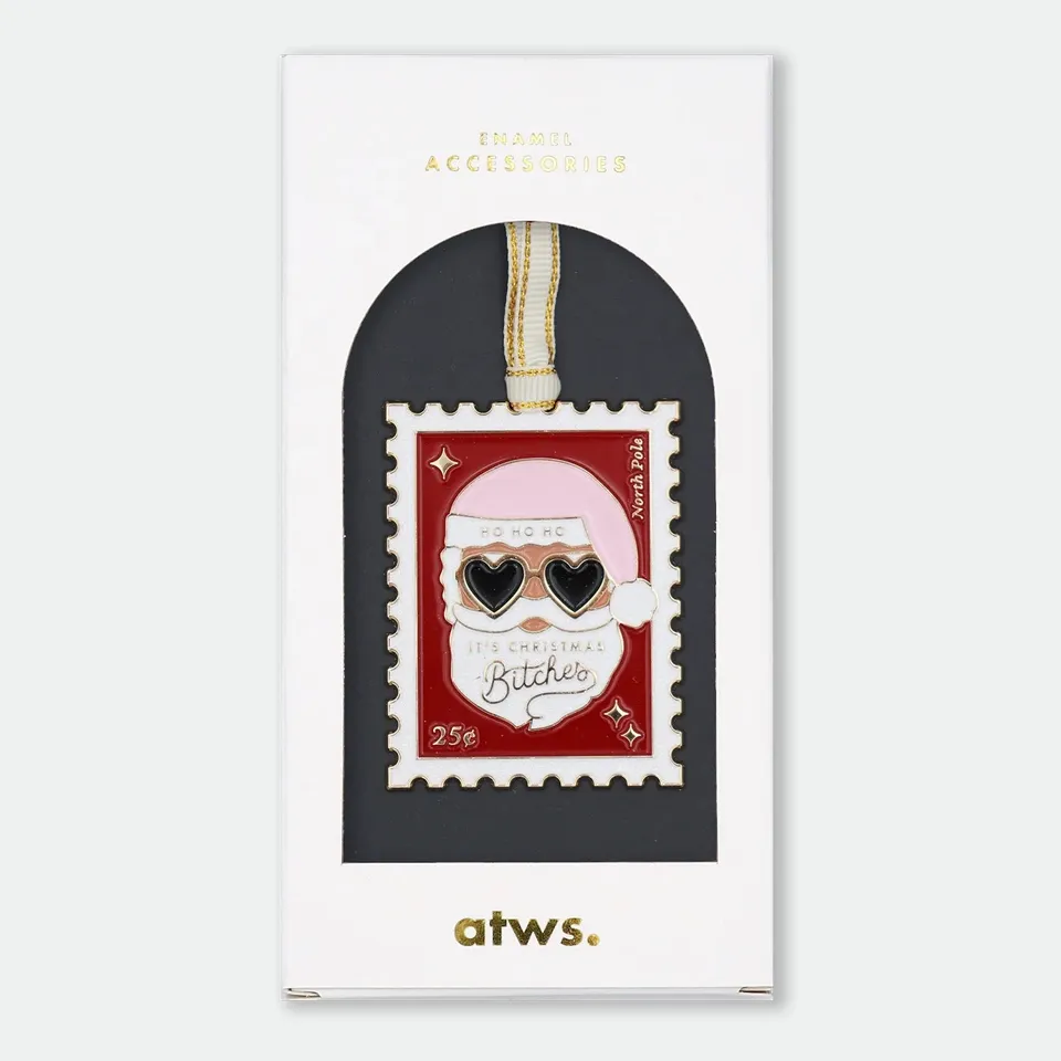 all-the-ways-to-say-christmas-b-tches-ornement-sapin-timbre-dor image 1