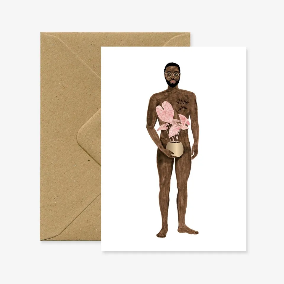 all-the-way-to-say-naked-boy-carte-de-v-ux-a6-humour image 1