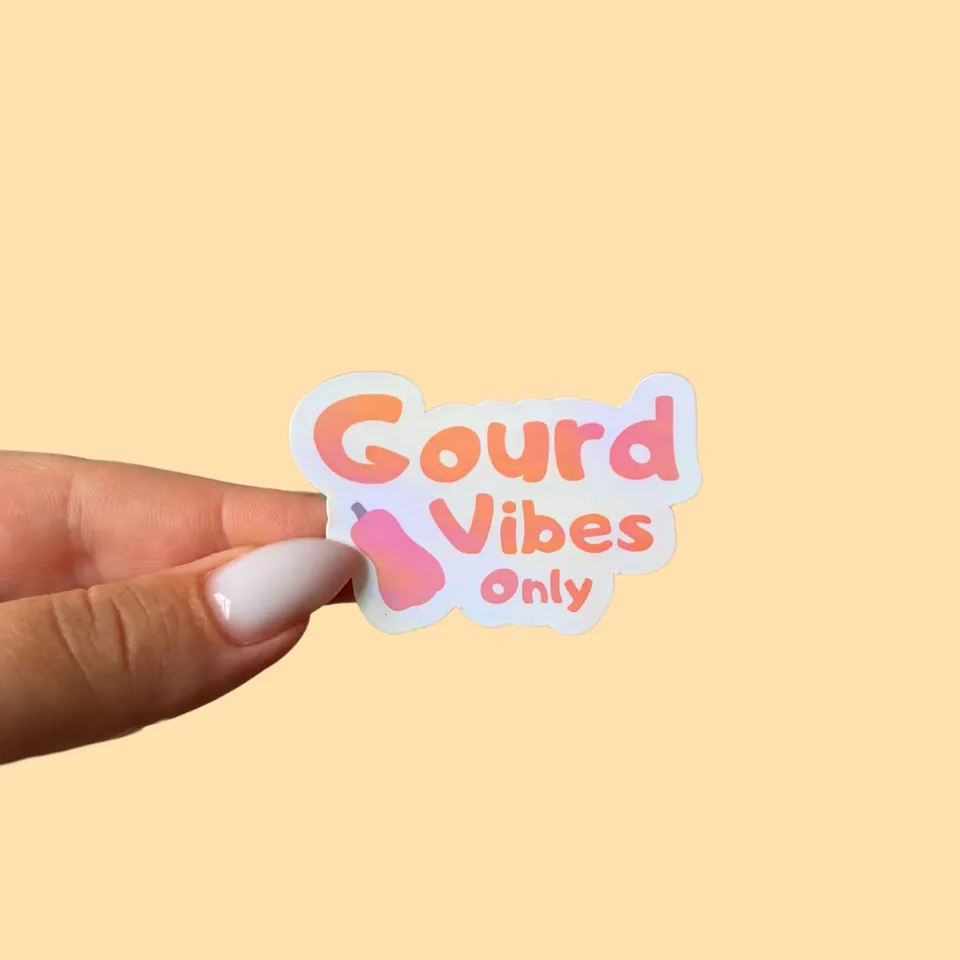 atelier-naholi-gourd-vibes-only-sticker-gourde-5-5-cm image 1