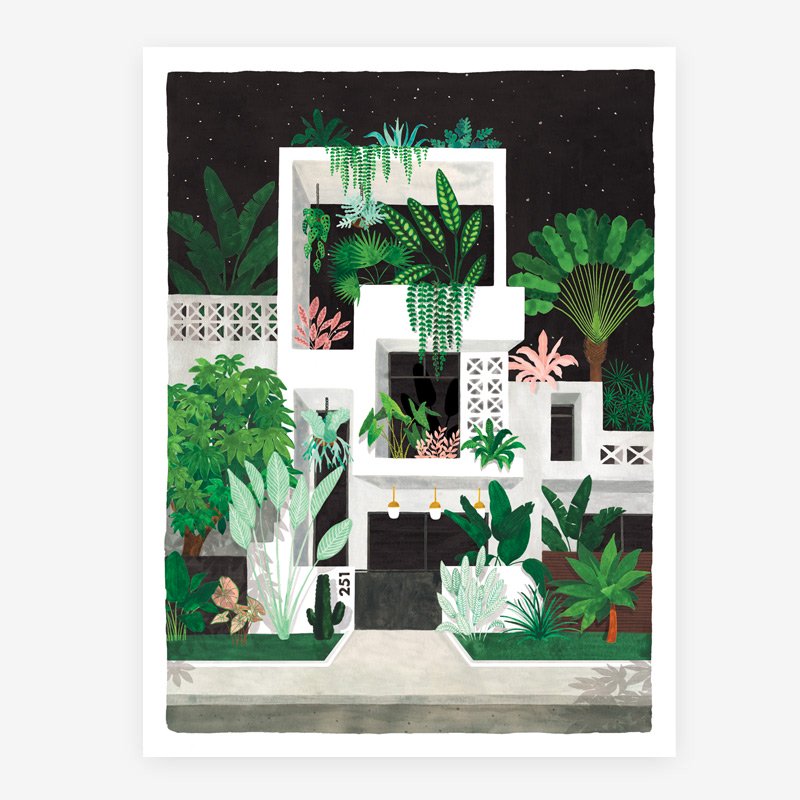 all-the-way-to-say-miami-by-night-affiche-50x70-maison-nuit image 1