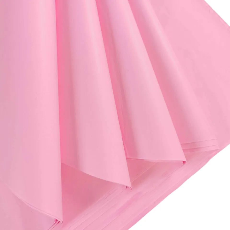carnival-papers-tissue-papier-de-soie-rose-pastel-70x50cm-17g-m image 1
