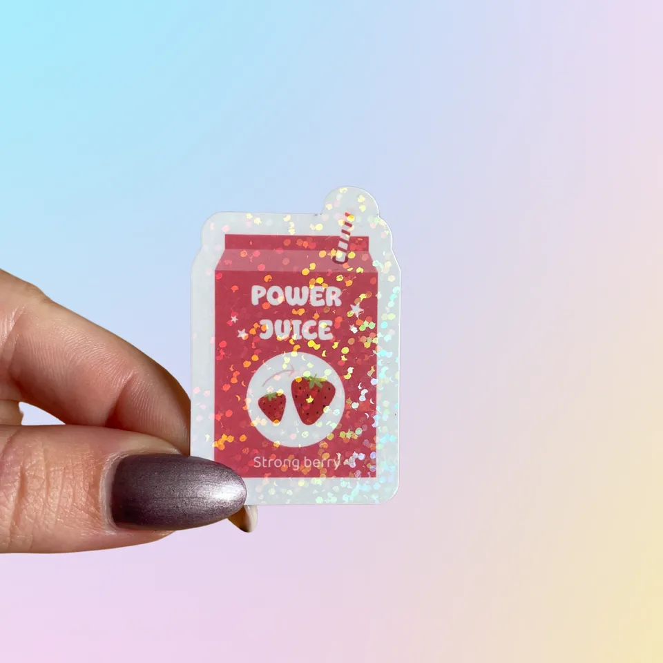 atelier-naholi-stickers-power-juice-autocollant-holographique image 1