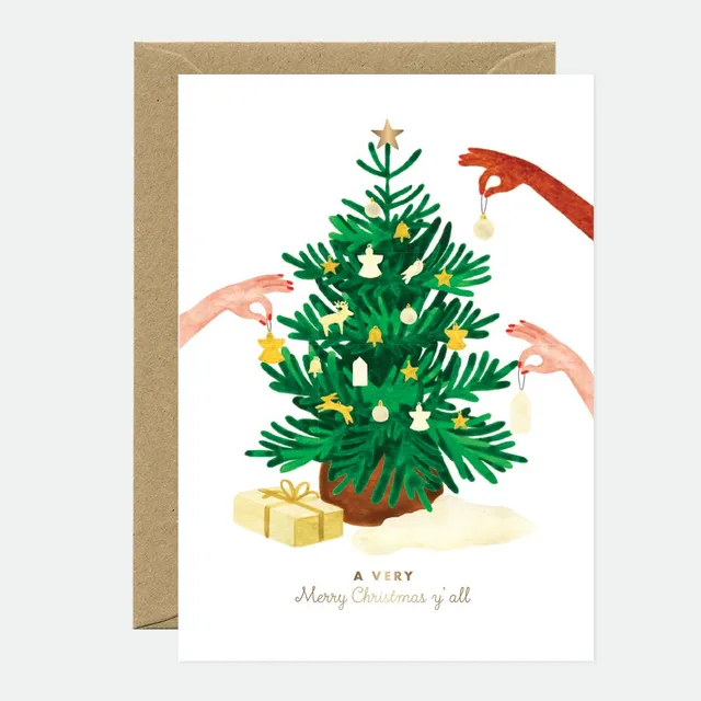 all-the-ways-to-say-xmas-tree-chic-carte-v-ux-a6-dor-e image 1