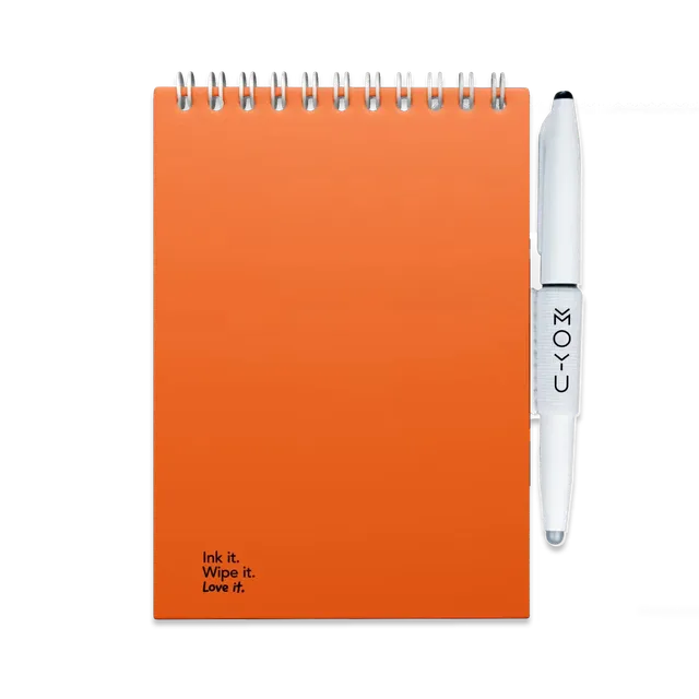 moyu-erasable-notepad-a6-sunset-orange-bloc-poche-effa-able image 1