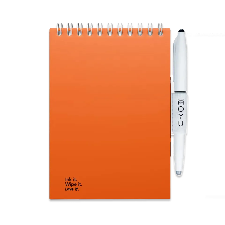 moyu-erasable-notepad-a6-sunset-orange-bloc-poche-effa-able image 1