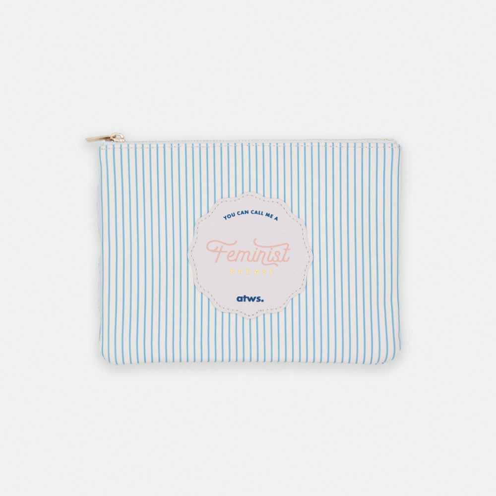 all-the-ways-to-say-feminist-badass-pochette-similicuir-19x14 image 1