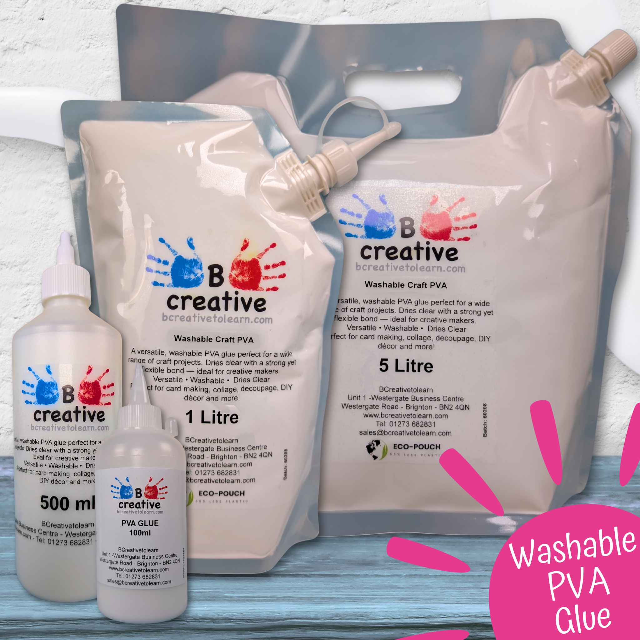 carnival-papers-glue-colle-pva-blanche-lavable-100ml-flacon image 1