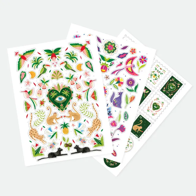 all-the-ways-to-say-mexican-jungle-stickers-lot-3-planches image 1