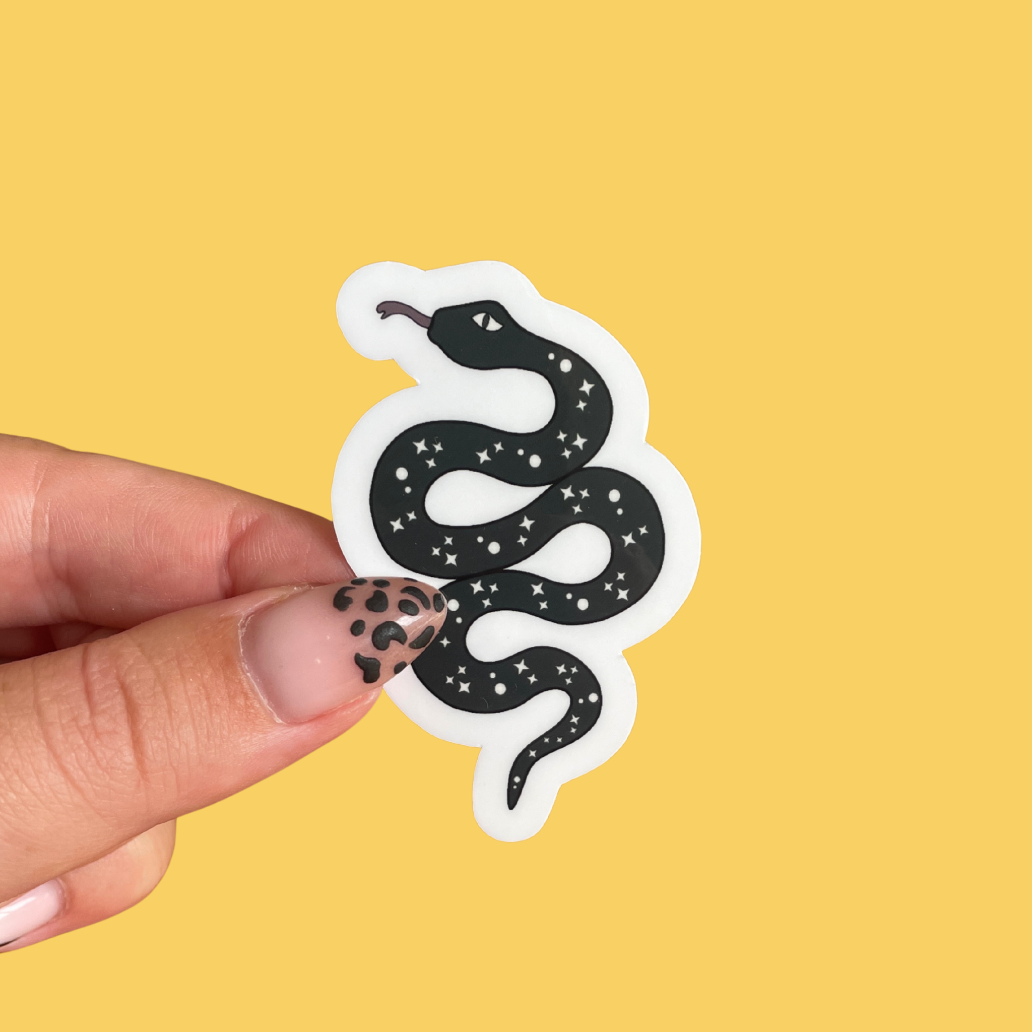 atelier-naholi-stickers-serpent-noir-mystique-brillant image 1