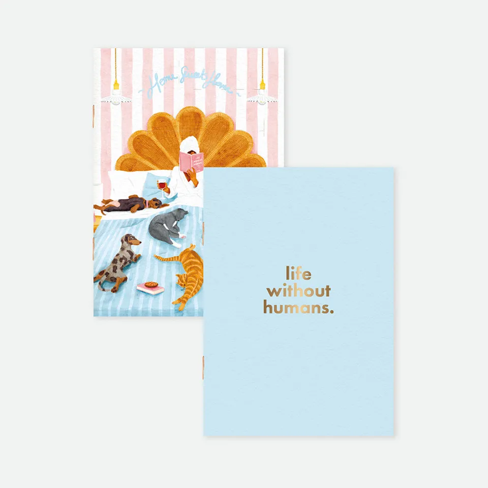 all-the-ways-to-say-without-humans-duo-carnets-a6-animaux-dor image 1
