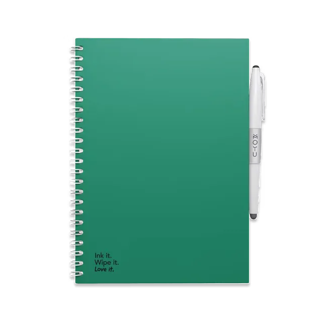 moyu-erasable-notebook-a5-carnet-effa-able-vert-for-t-papier-pierre image 1