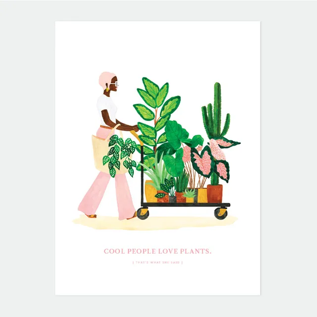 all-the-way-to-say-girl-buying-plants-affiche-nature image 1