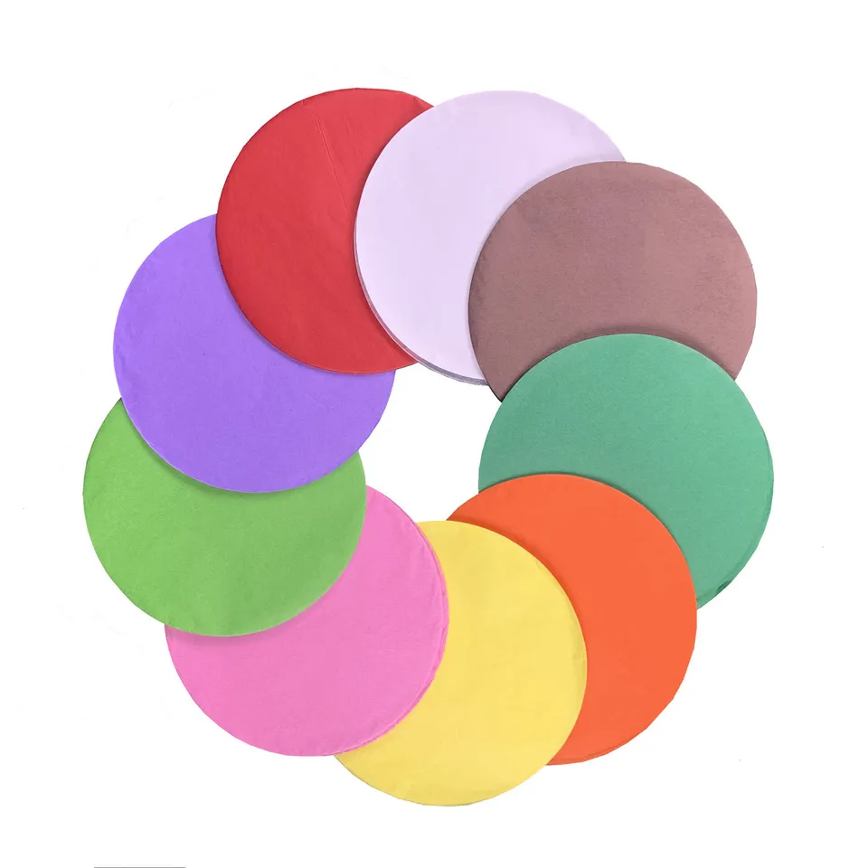 carnival-papers-tissue-ronds-soie-15cm-150-multicolore-collage image 1