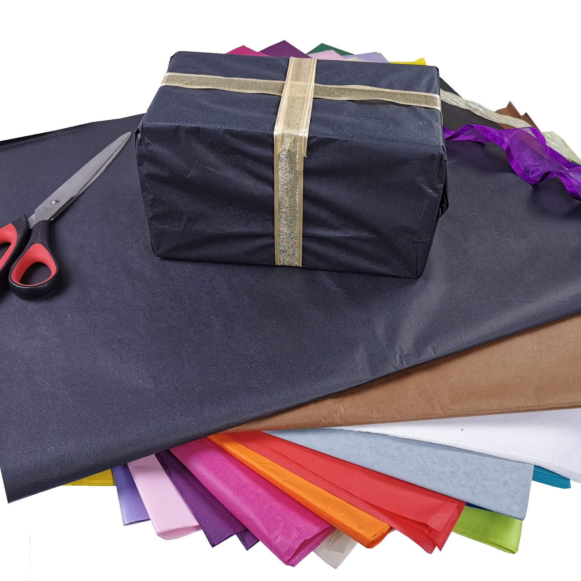 carnival-papers-tissue-papier-de-soie-noir-50x70cm-10-feuilles image 8