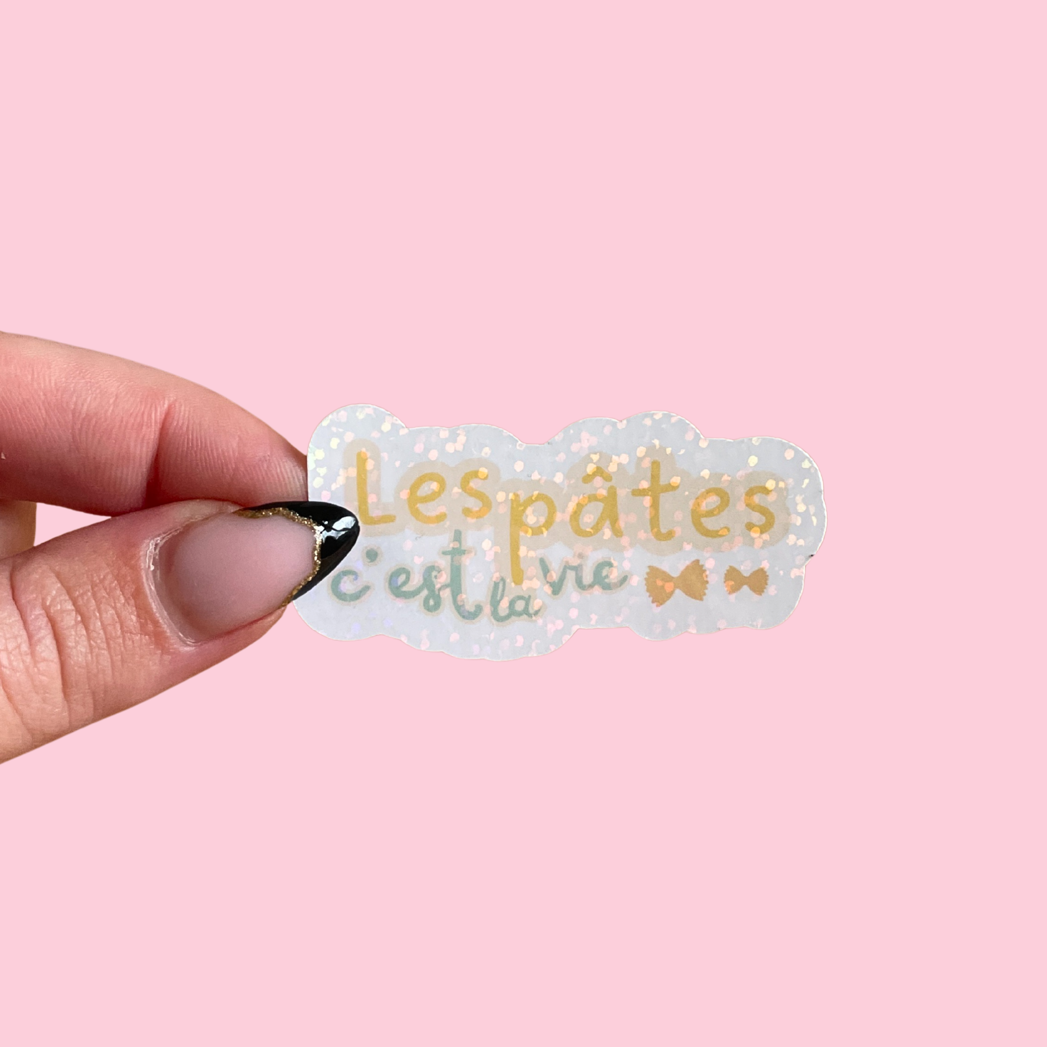 atelier-naholi-stickers-les-p-tes-c-est-la-vie-autocollant-humour image 1