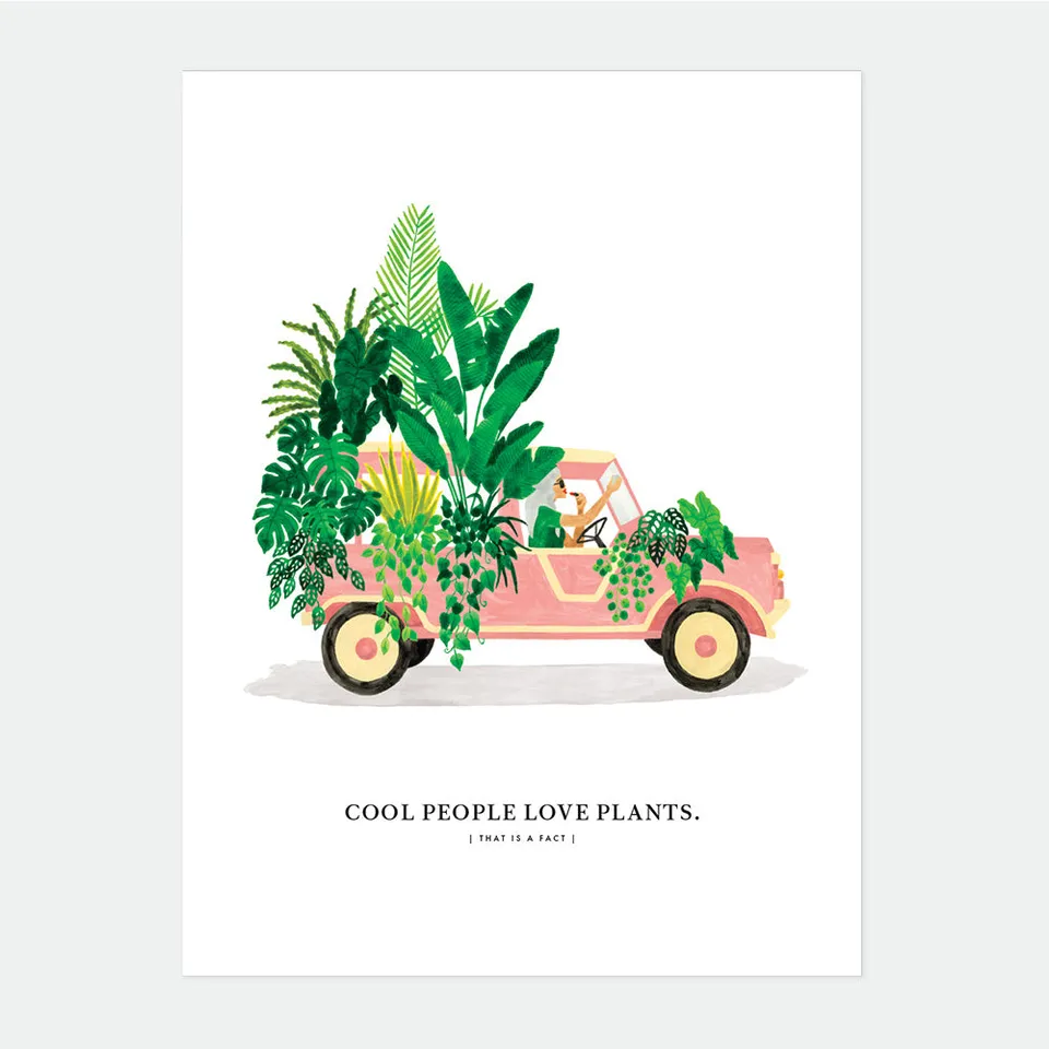 all-the-ways-to-say-mehari-with-plants-affiche-vintage-botanique image 1
