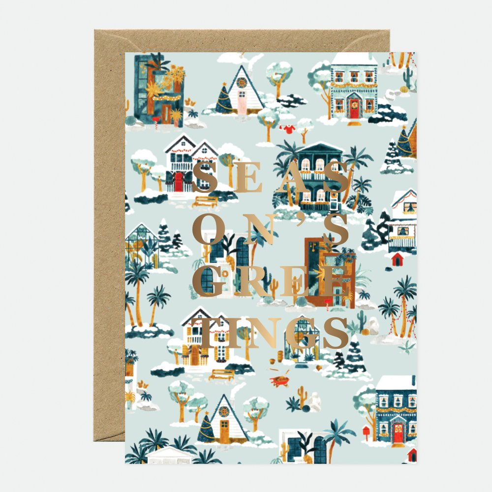 all-the-way-to-say-snowy-house-carte-de-v-ux-a6-dor-e-no-l image 1
