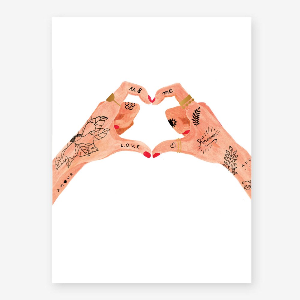 all-the-ways-to-say-hands-of-love-affiche-18x24-coeur image 1