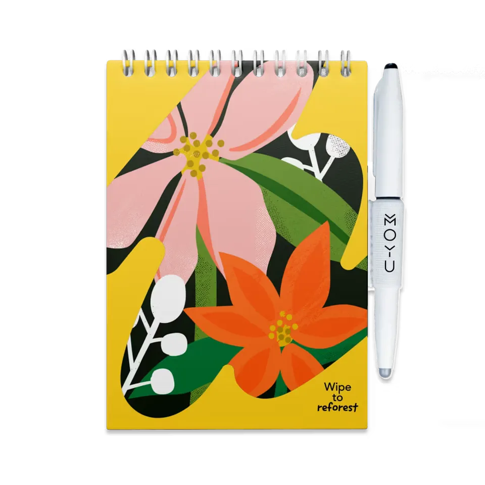 moyu-erasable-flower-vibes-bloc-effa-able-a6-floral image 1
