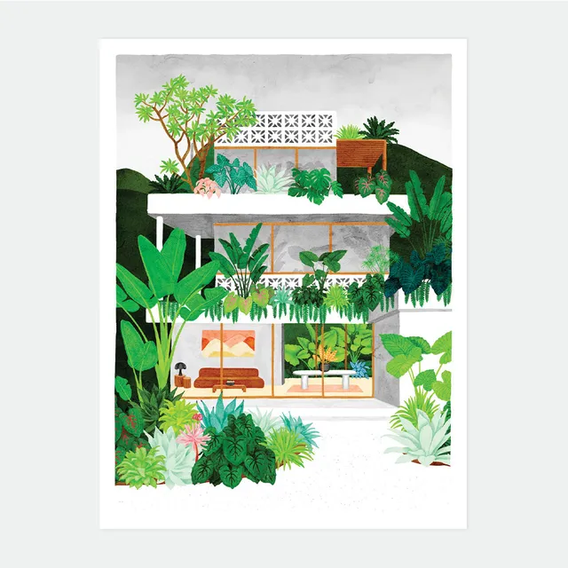 all-the-ways-to-say-lombok-affiche-tropicale-palmier-29-7x39-7 image 1