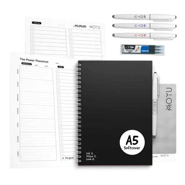 moyu-office-bundle-lot-bureau-carnet-a5-planners-effa-ables image 1