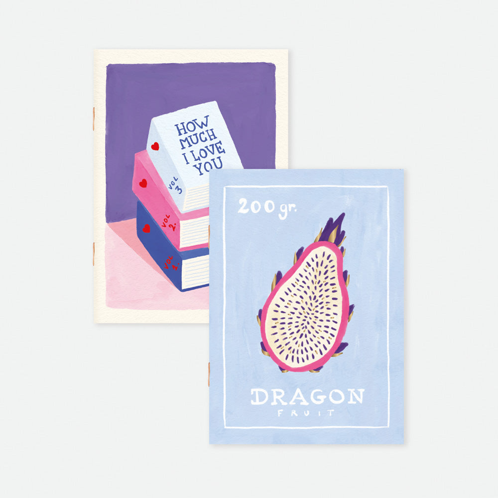 all-the-ways-to-say-duo-books-dragon-fruit-carnets-a6 image 1