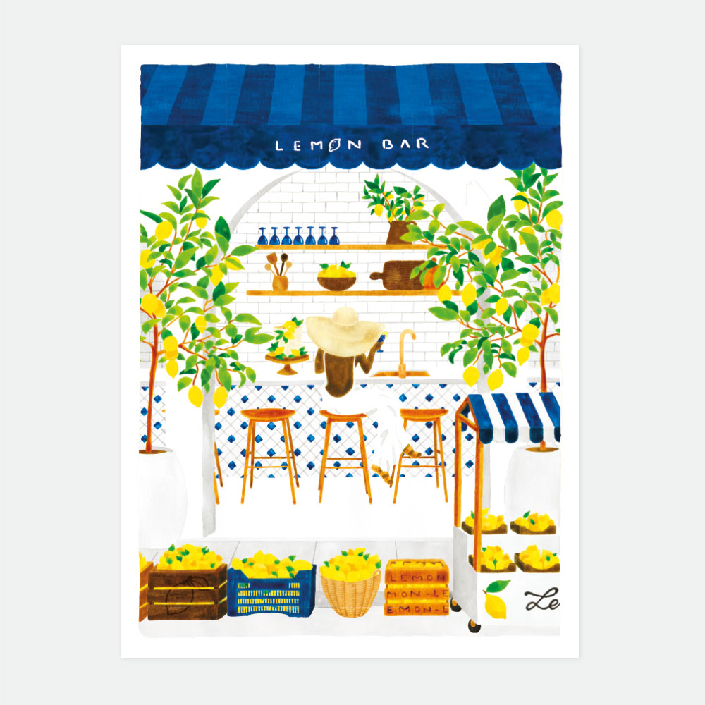 all-the-way-to-say-amalfi-coast-affiche-citrons-29-7x39-7-cm image 1