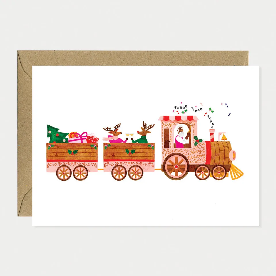 all-the-ways-to-say-christmas-train-carte-no-l-a6 image 1