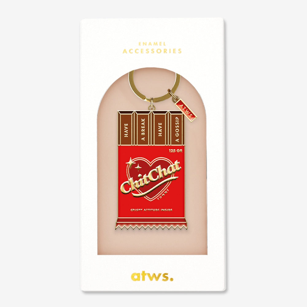 all-the-ways-to-say-chit-chat-porte-cl-s-chocolat-dor-69-mm image 1