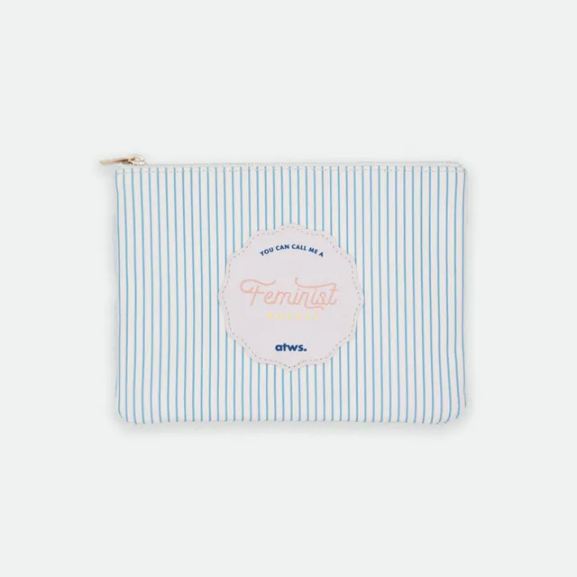 all-the-ways-to-say-feminist-badass-pochette-similicuir-19x14 image 1