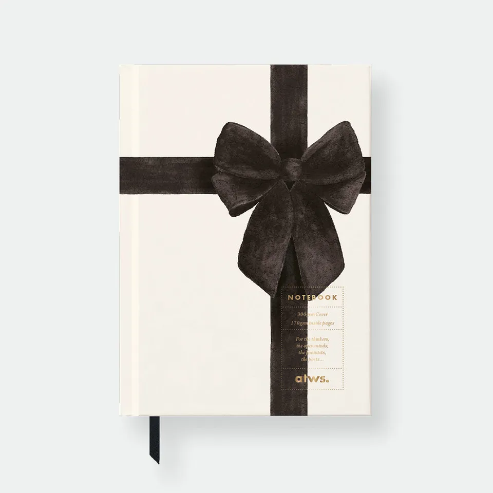all-the-ways-to-say-black-bow-carnet-rigide-a5-noeud-noir image 1