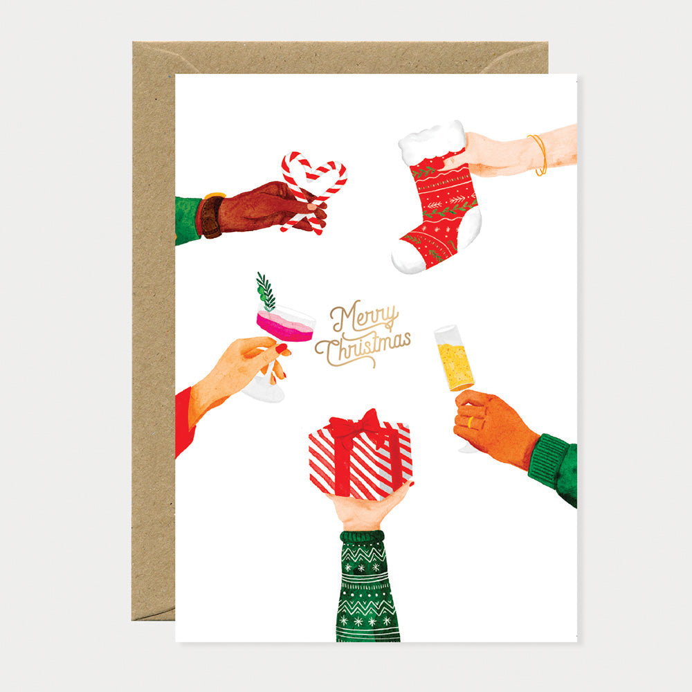 all-the-way-to-say-merry-christmas-cheers-carte-de-v-ux-a6 image 1