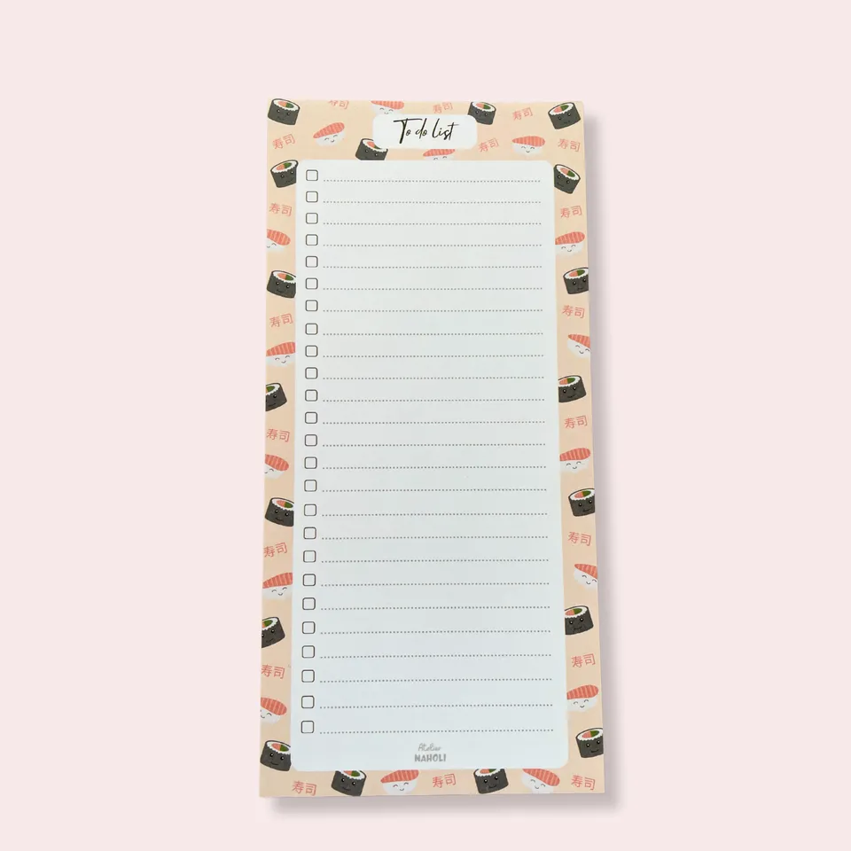 atelier-naholi-bloc-notes-to-do-list-sushi-imparfait-10x21-cm-25-pages image 1