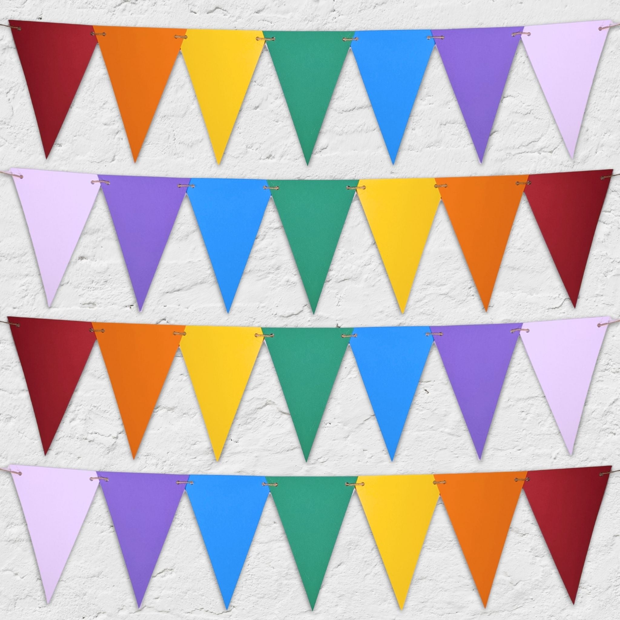 carnival-papers-festivals-guirlande-28-fanions-arc-en-ciel-5-m image 1