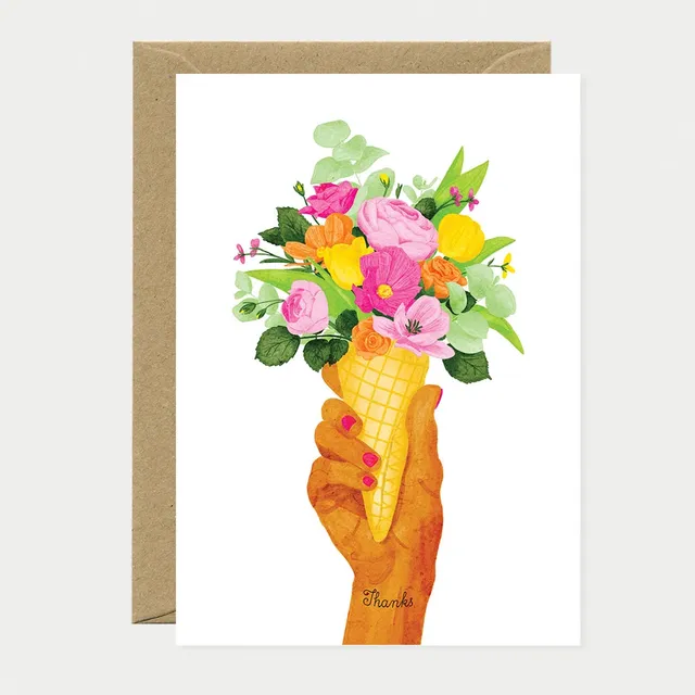 all-the-ways-to-say-thanks-ice-cream-flowers-carte-merci-a6 image 1
