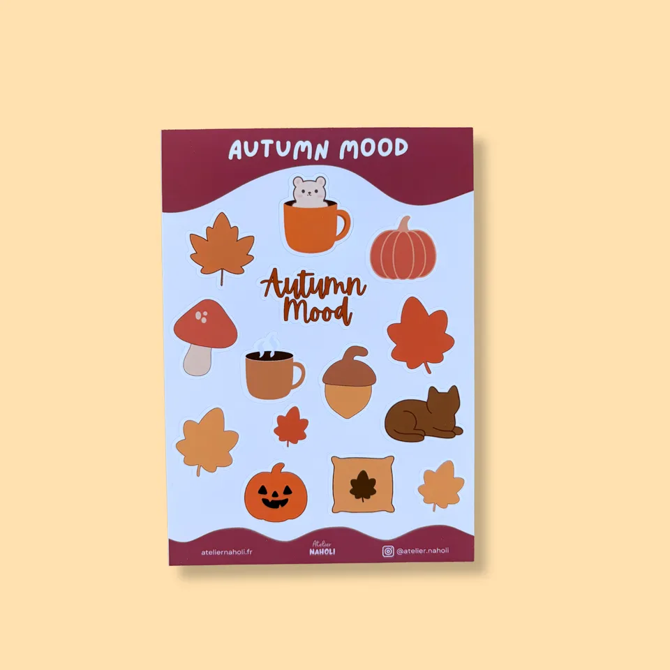 atelier-naholi-planche-stickers-autumn-mood-a6-papier-mat image 1