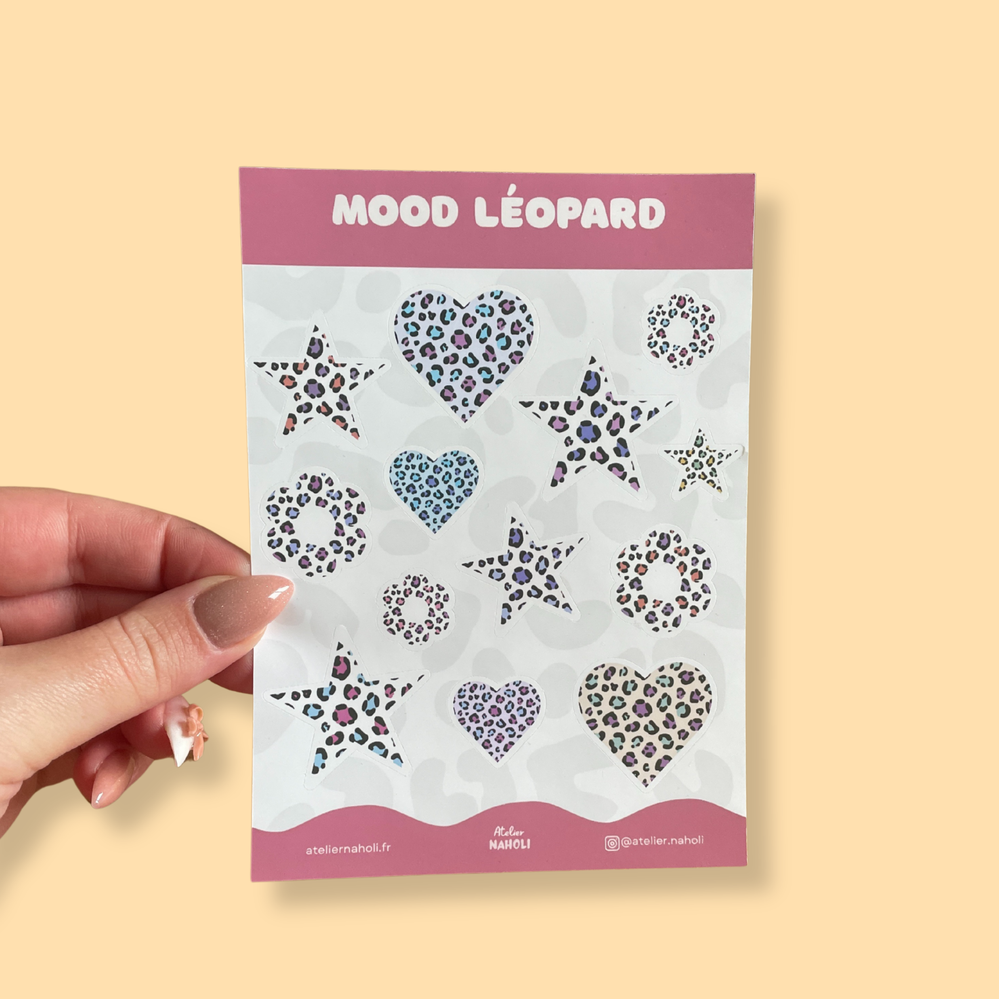 atelier-naholi-planche-stickers-mood-l-opard-a6-13-pi-ces image 2