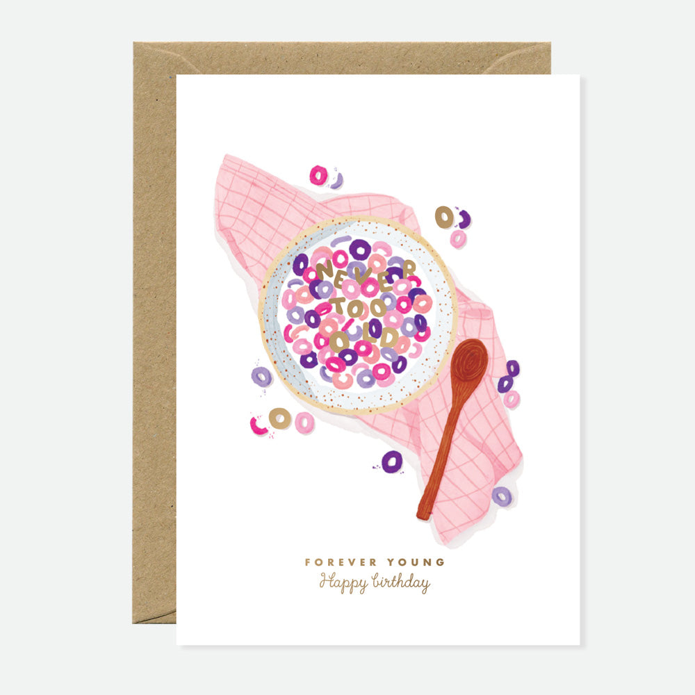 all-the-ways-to-say-cheerios-forever-young-carte-anniversaire-dor-e-a6 image 1
