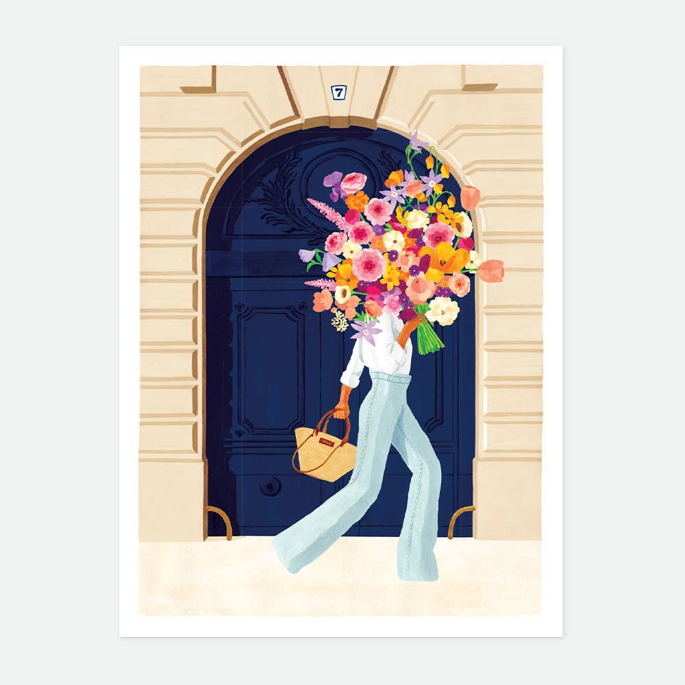 all-the-way-to-say-parisian-door-affiche-romantique-50x70-cm image 1