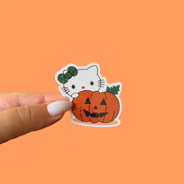 atelier-naholi-stickers-l-unit-sticker-kitty-citrouille image 1