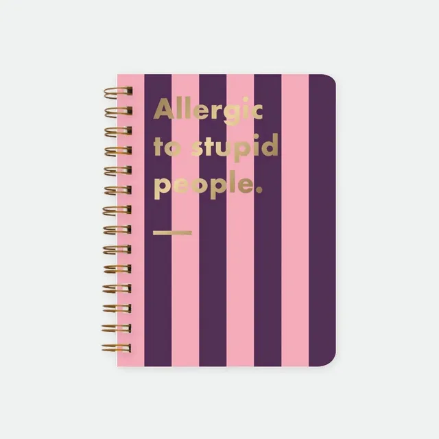all-the-ways-to-say-allergic-to-stupid-people-carnet-spirale-a5-lign image 1