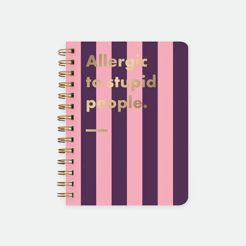 all-the-ways-to-say-allergic-to-stupid-people-carnet-spirale-a5-lign image 1