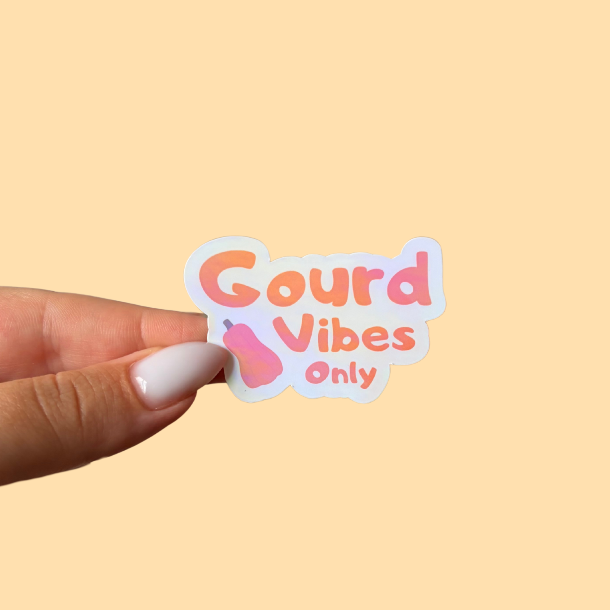 atelier-naholi-gourd-vibes-only-sticker-gourde-5-5-cm image 1