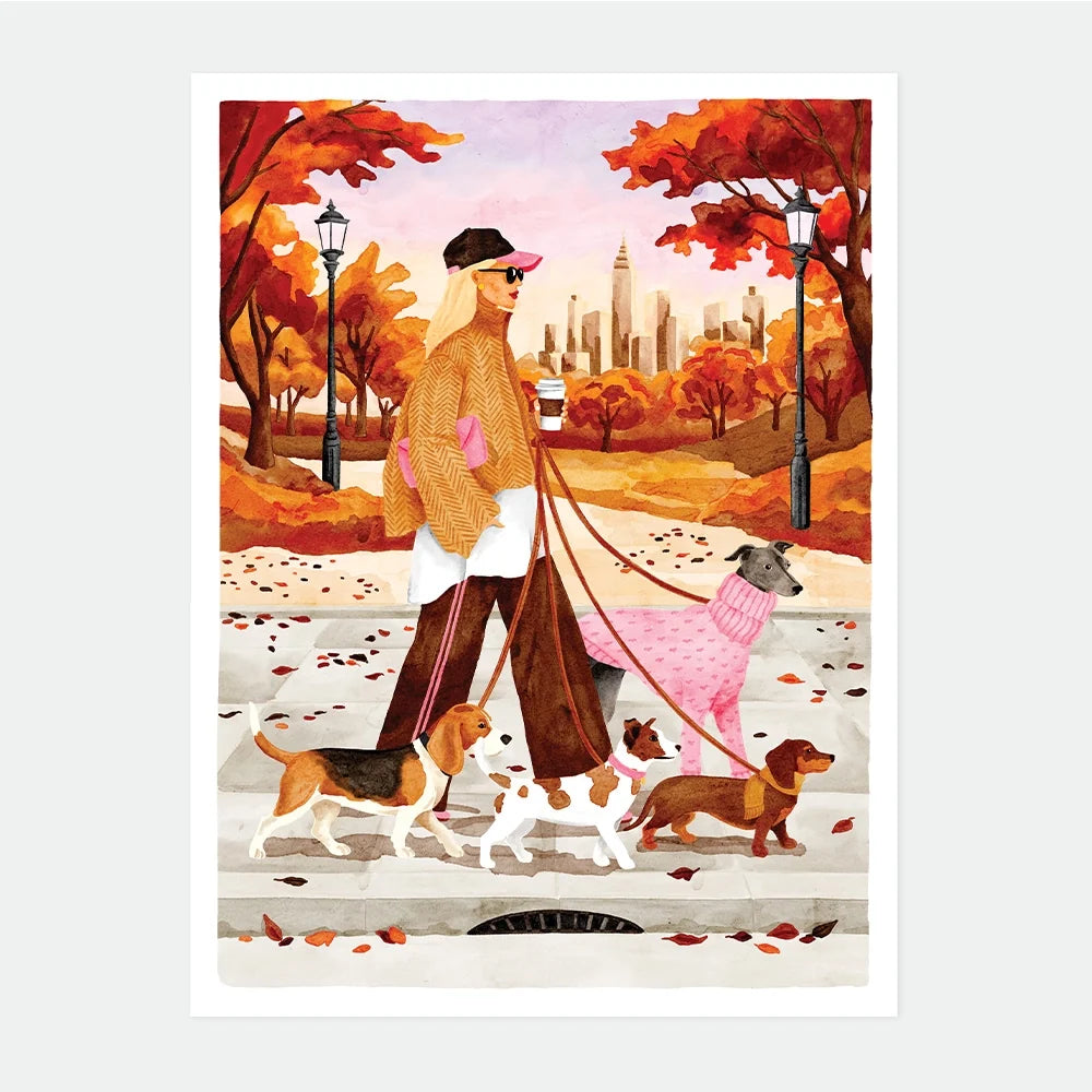 all-the-ways-to-say-dog-team-affiche-50x70cm-automne image 1