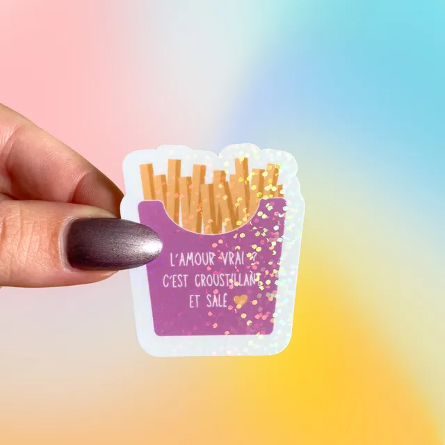 atelier-naholi-stickers-l-unit-paquet-de-frites-sticker-holo image 1