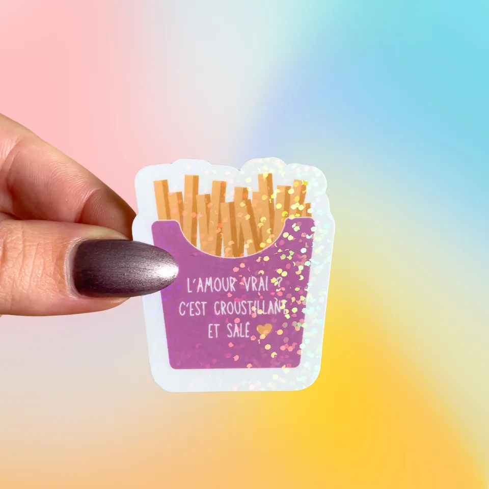 atelier-naholi-stickers-l-unit-paquet-de-frites-sticker-holo image 1